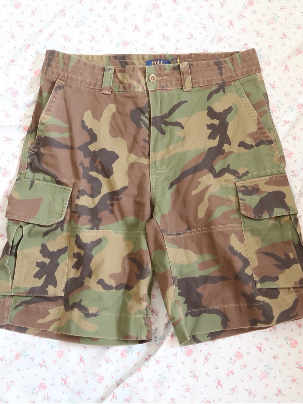 Ralph Lauren Polo Men's Camouflage Cargo Shorts - Green/Brown